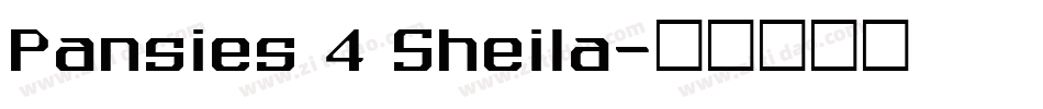 Pansies 4 Sheila字体转换